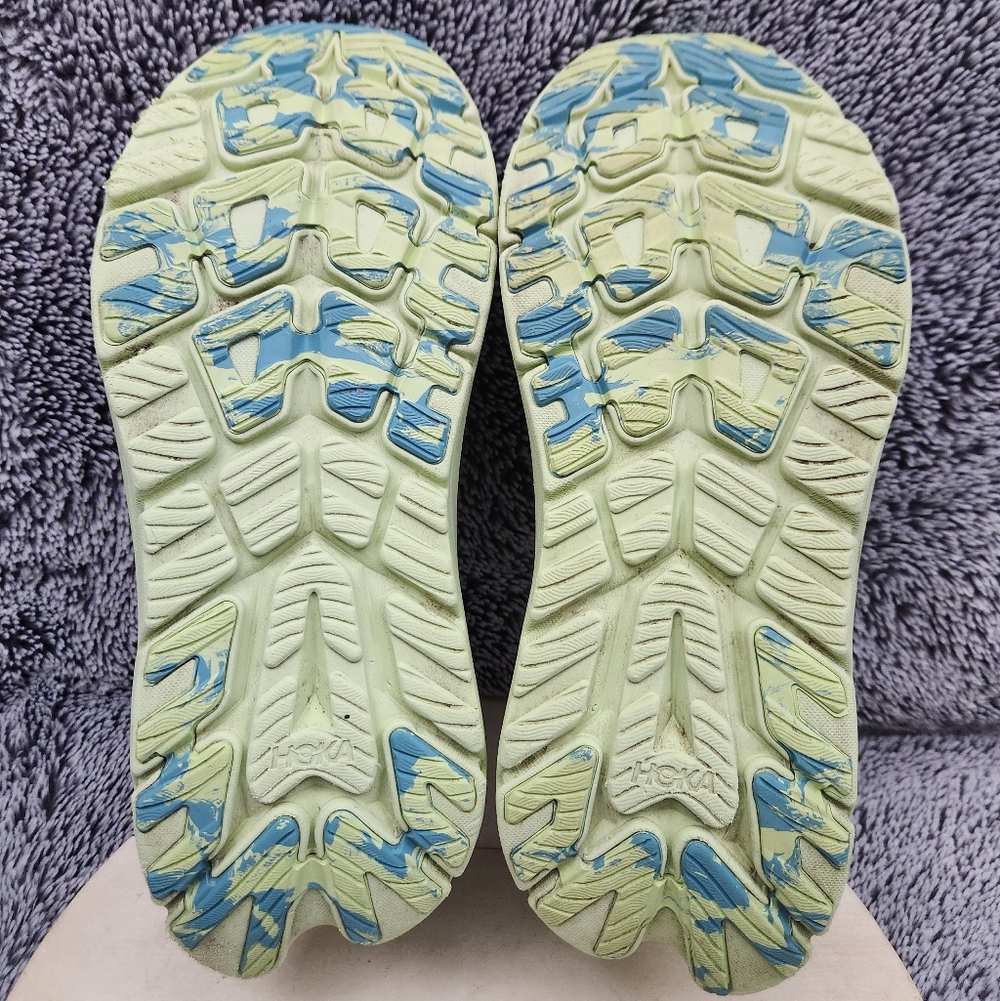 Hoka One One Kawana White Green Athletic Running Shoes Women’s Size 9 - Picture 8 of 9